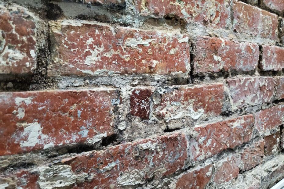 mortar binder disintegration