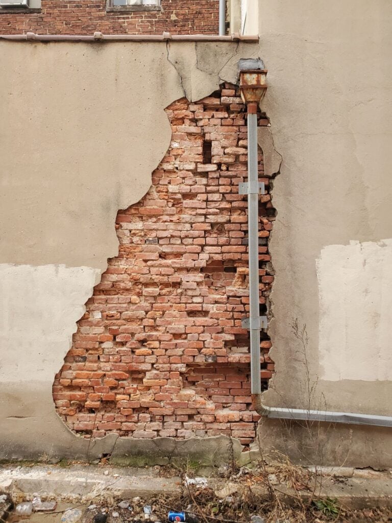 exterior wall urban row building washington dc