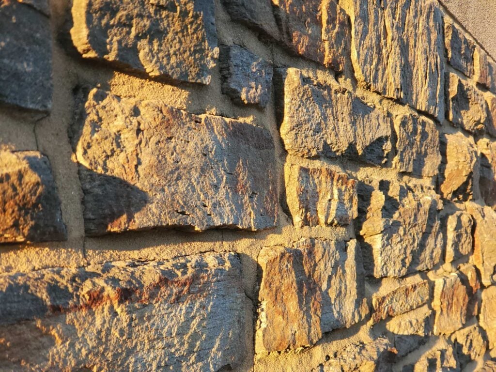 split face of the stones
