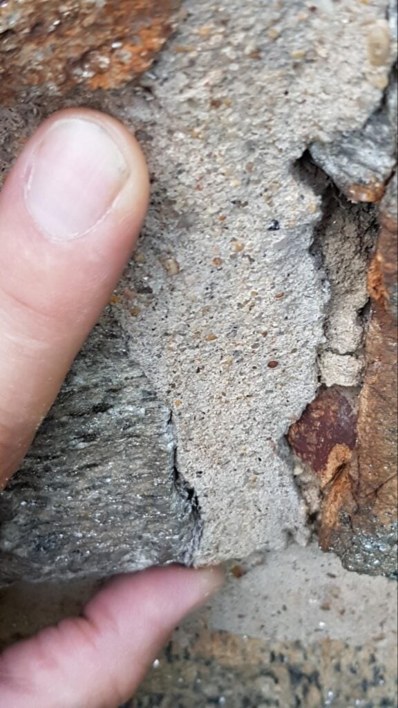 mortar joints granite stone restoration