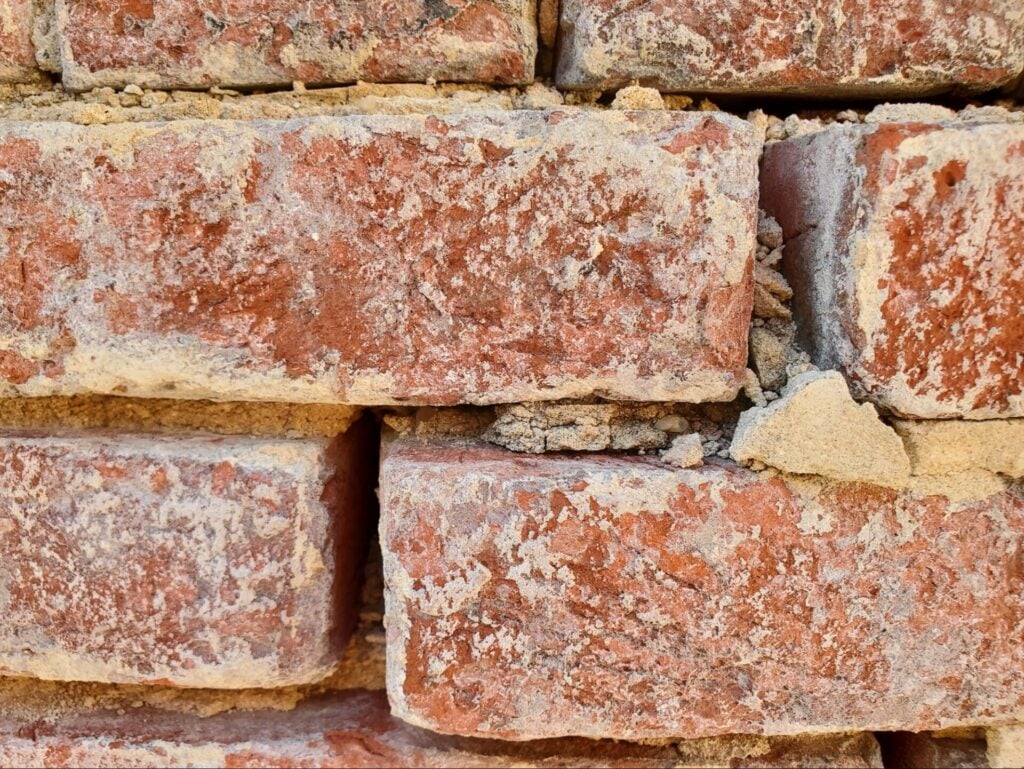 Structural Rigidity In A Historic Brick Wall 10 individual brick units