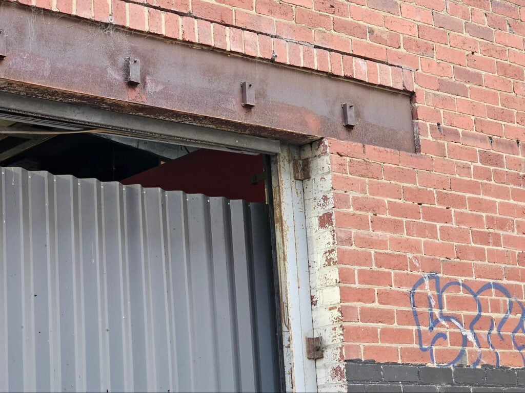 heavy steel and iron girders
