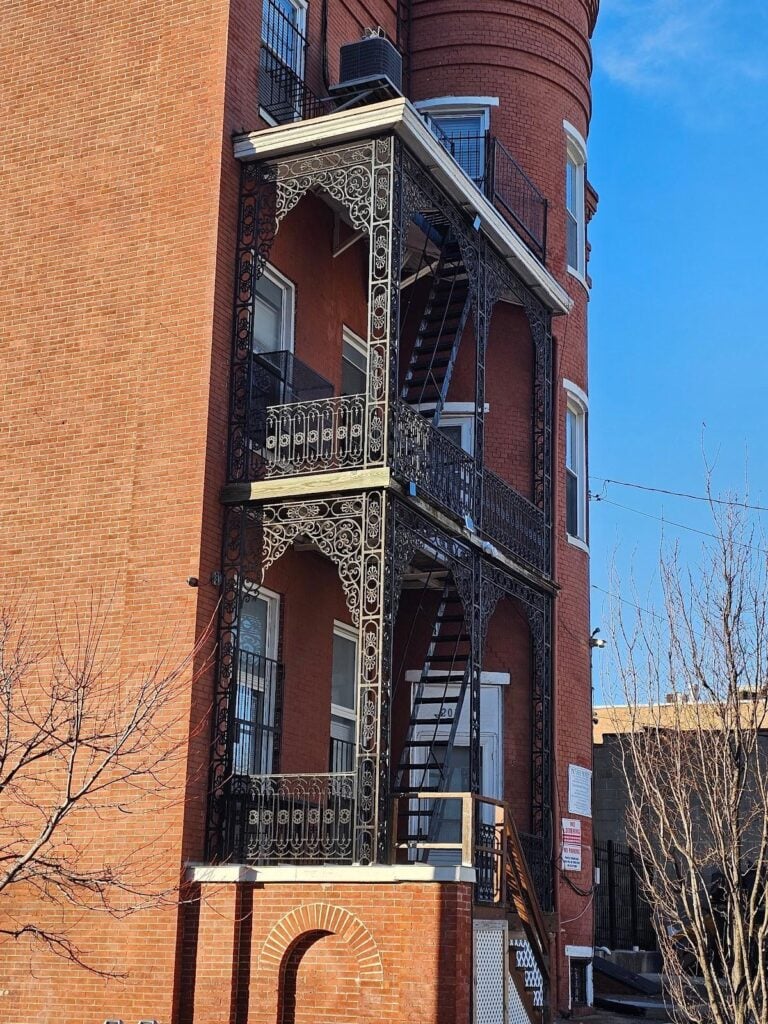 decorative structural cast iron staircase