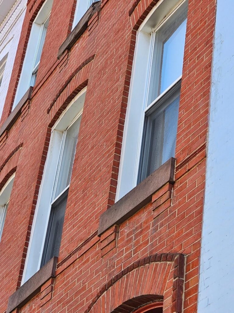 corbels under window sill