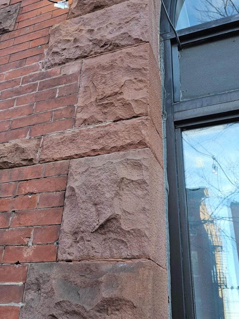 masonry facade