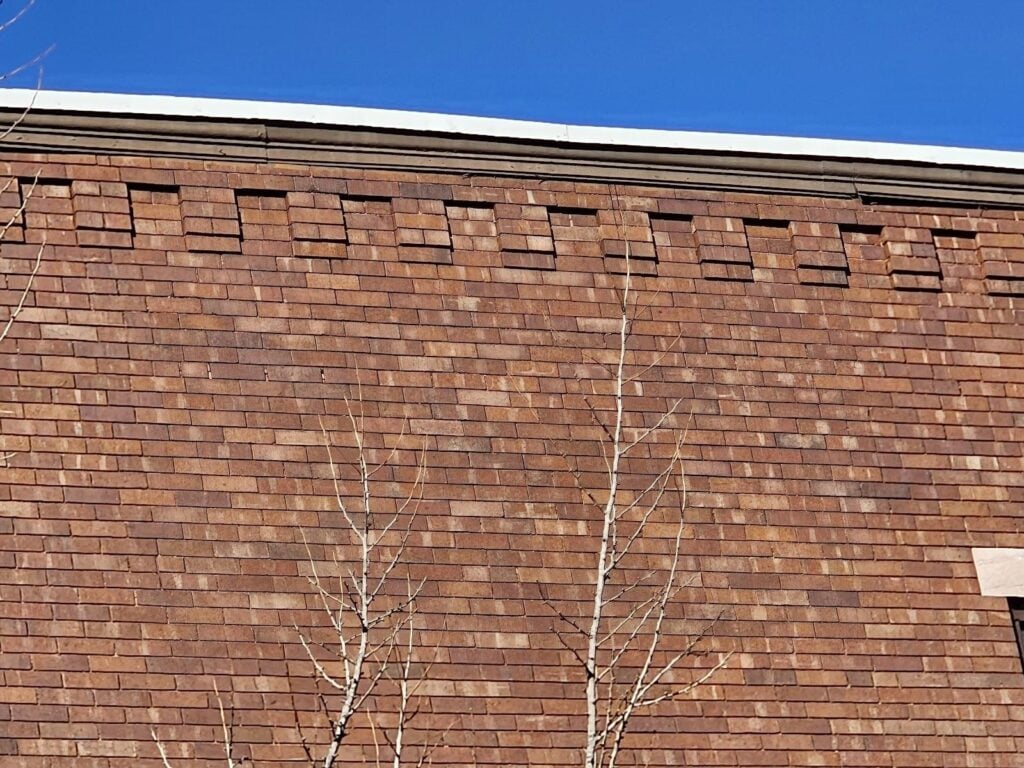 corbelled bricks