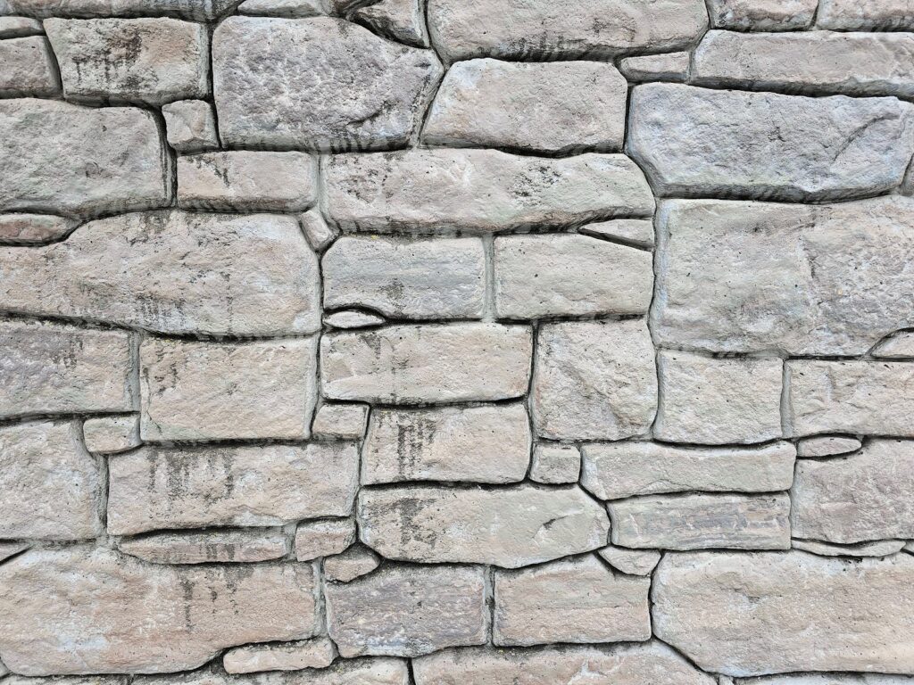 stone facing looks like actual stone construction