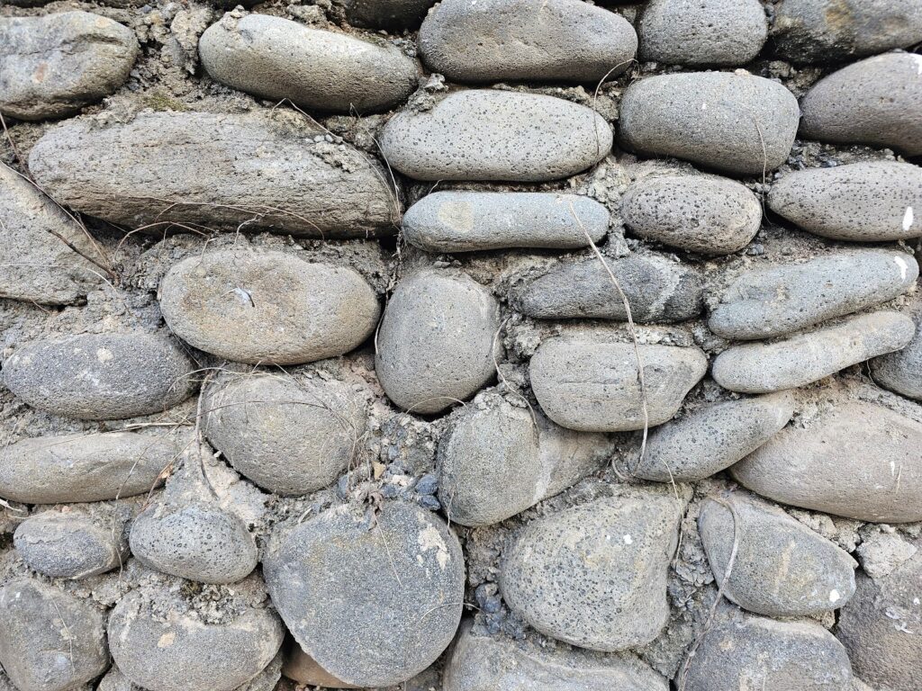 Decorative Rounded Rubble Stone Masonry - Part II 5 different wall shows a similar type of stone