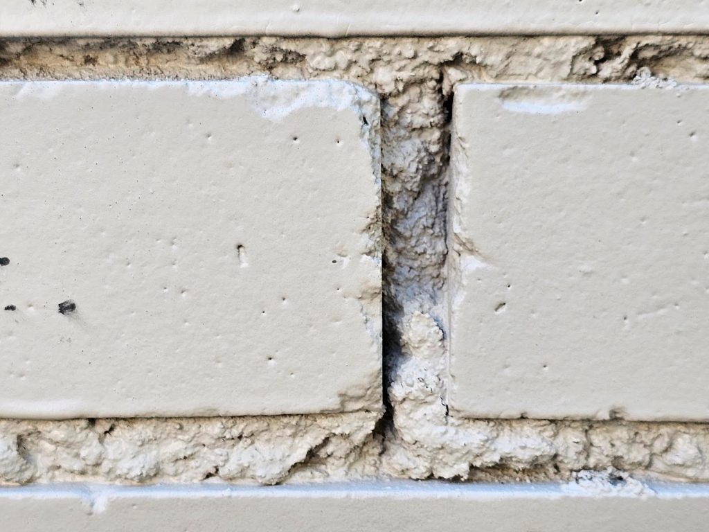 Compromised through deterioration Repointing