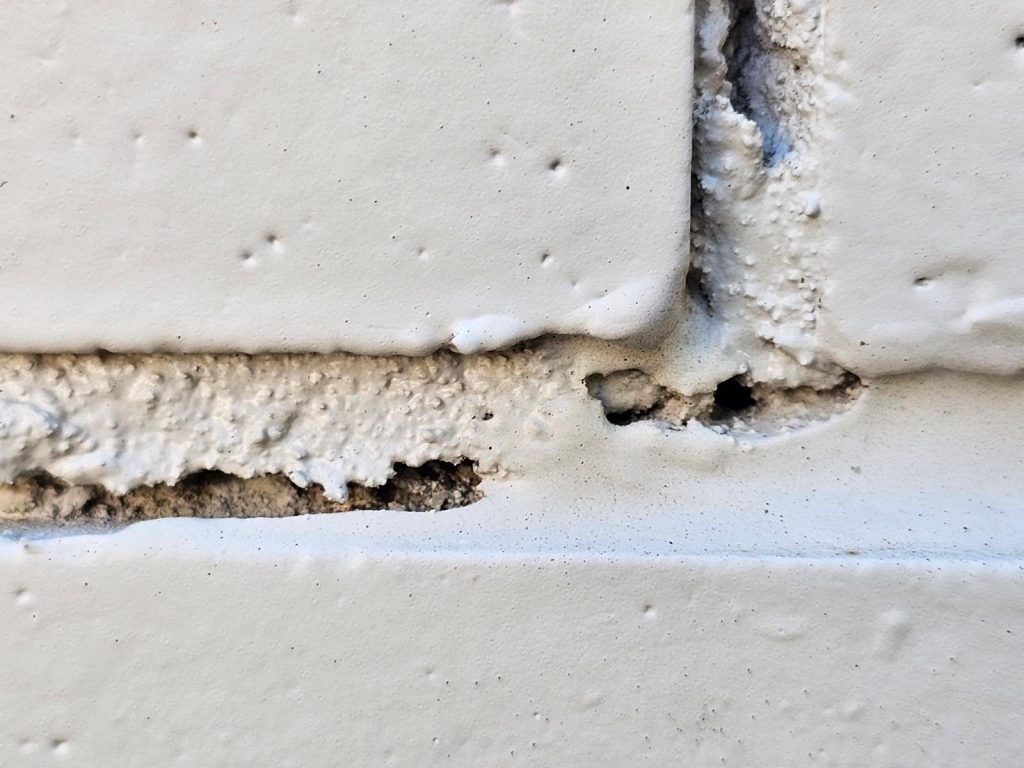 building facade was not previously painted