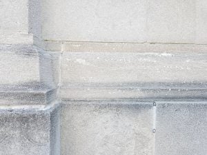 Masonry cavettos and ogees shown in traditional stone molding detail