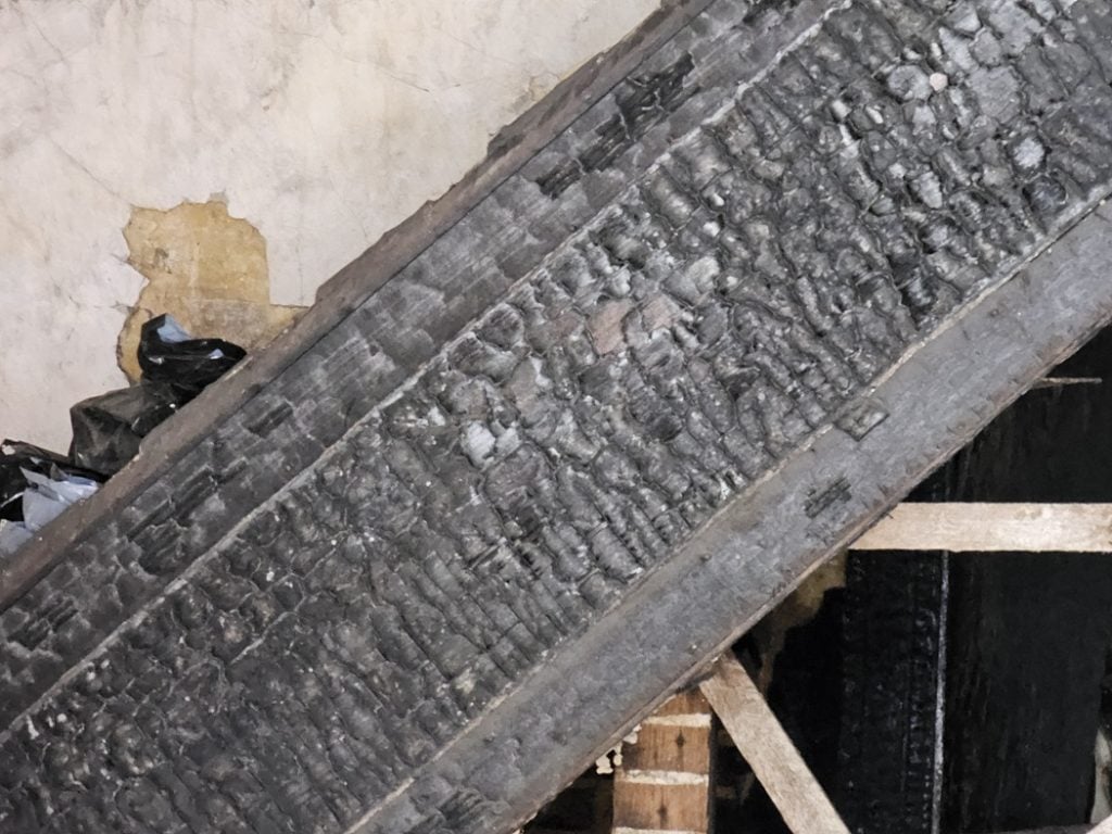 drastic flames that it all burned down instantly