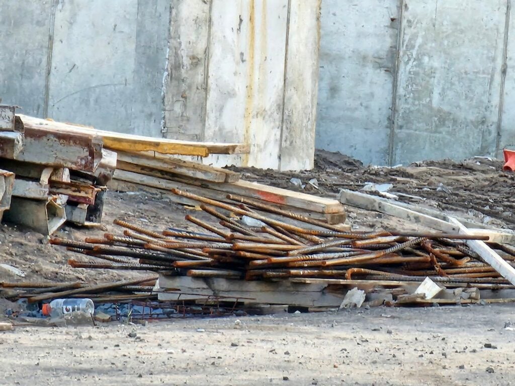 Cast In Place Concrete Foundations - Part III 2 stockpile of steel walers