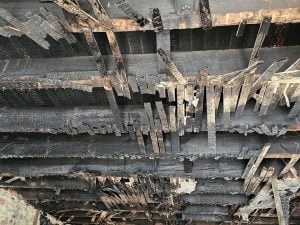 wooden buildings like log cabins and homes built