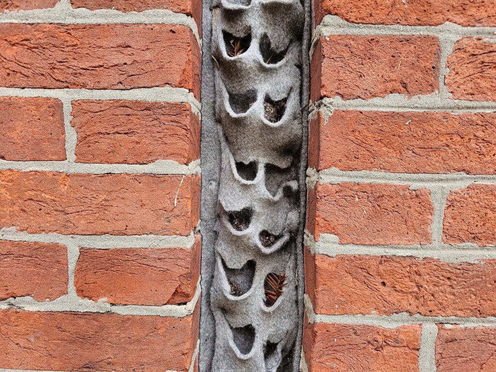 Plant Bags at Brick Recess Repair in Washington DC Exterior Wall Masonry Work