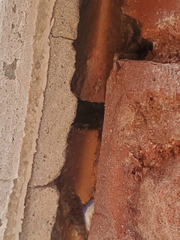 Learning from Other's Masonry Mistakes - Part II 3 taking out intermediary bricks throughout the entire rise of the wall edge